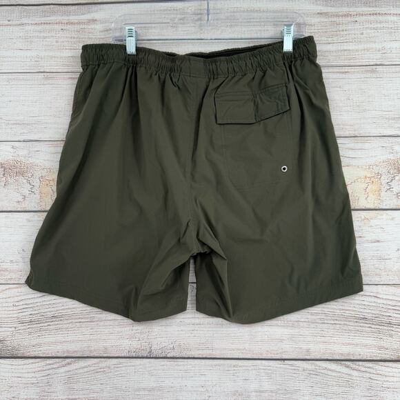 Everlane Renew Mesh Lined Swim Trunks Men's Size XL Green - Picture 2 of 9